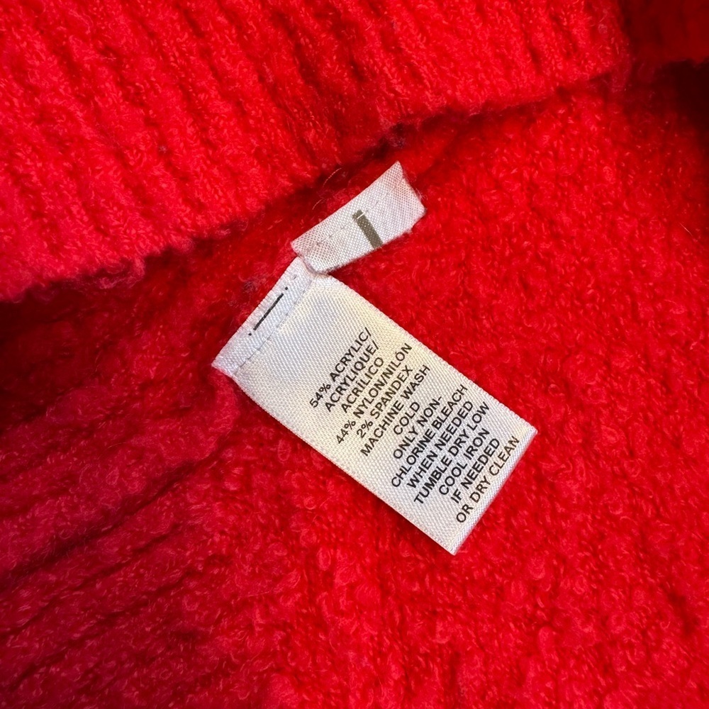 Lou & Gray Cozy Hot Pink Cowl Neck Women's Sweater - Picture 5 of 9